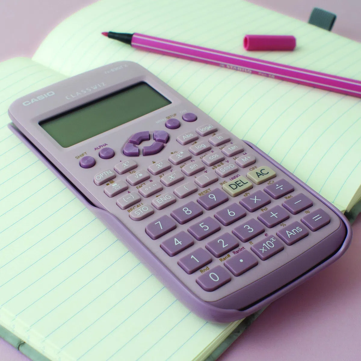 Casio FX-83GTX Calculadora científica Rosa