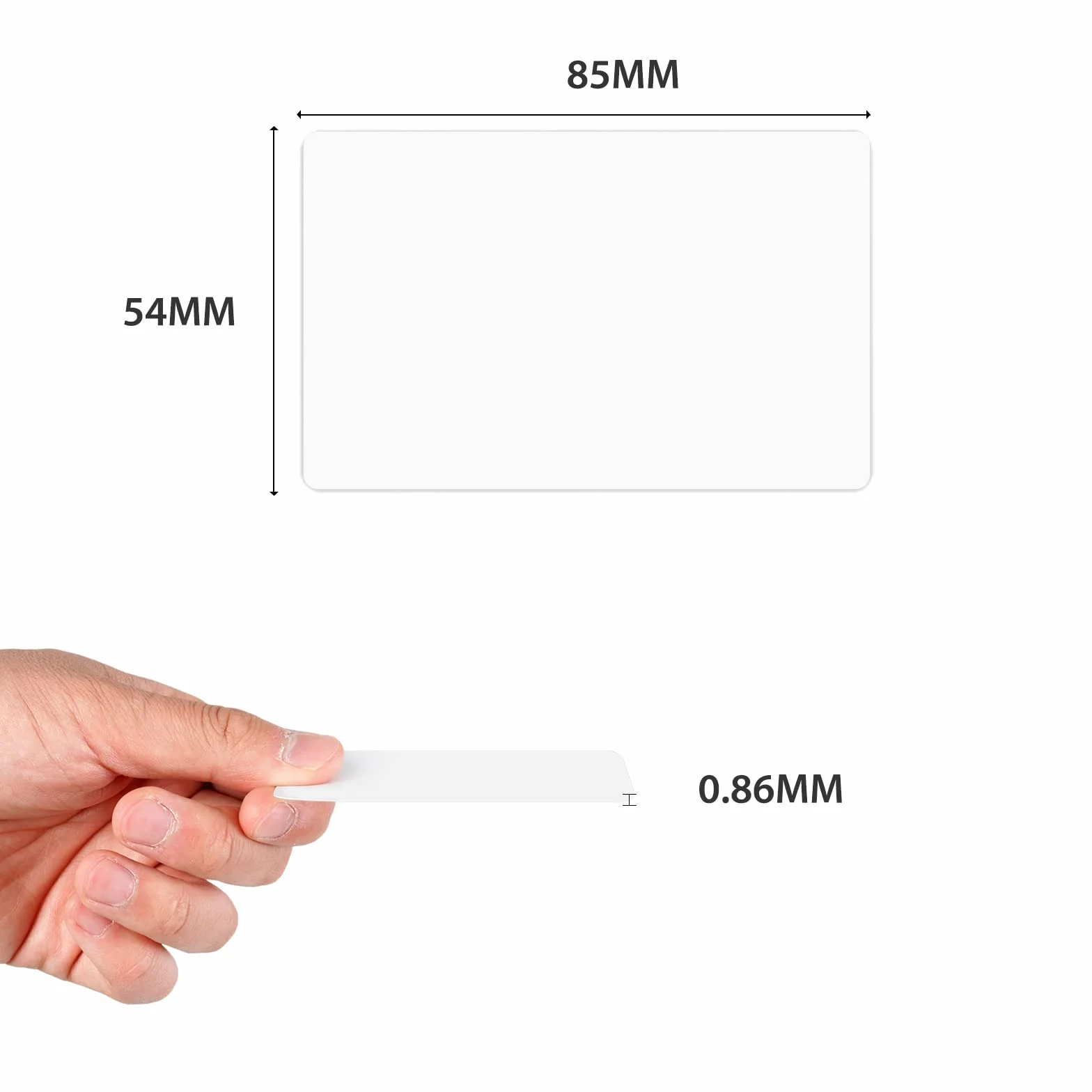 Tarjetas RFID compatibles con reloj de tiempo MB1, MB2, TC1, TC2, TC7 – Insignias delgadas de proximidad RFID, para HapAttend H1, H2, H3, relojes de tiempo para pequeñas empresas, 10 unidades