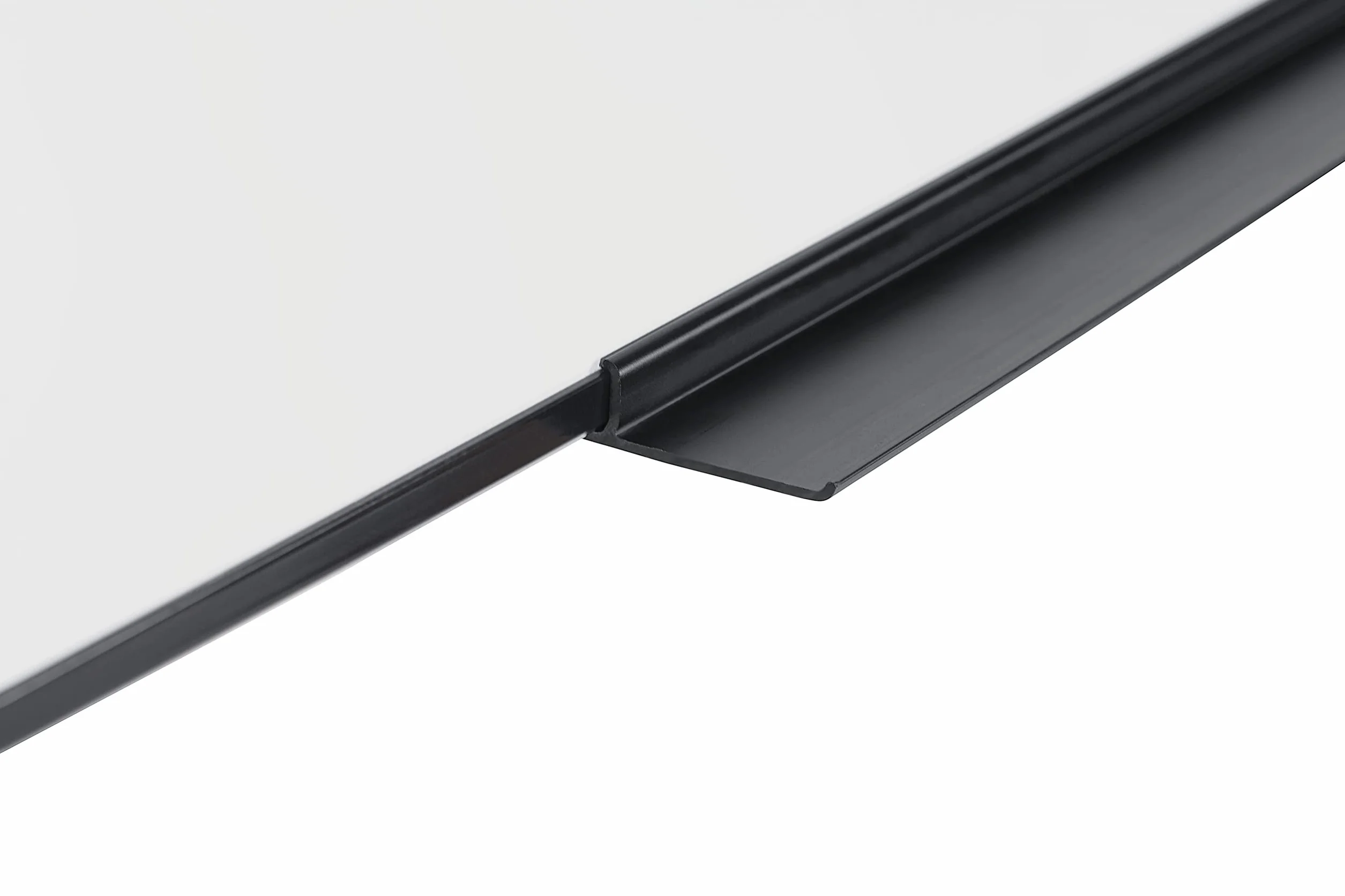 Pizarra Blanca Magnética Economy 120 x 90 cm Superficie de Acero Lacado en Seco Marco Negro