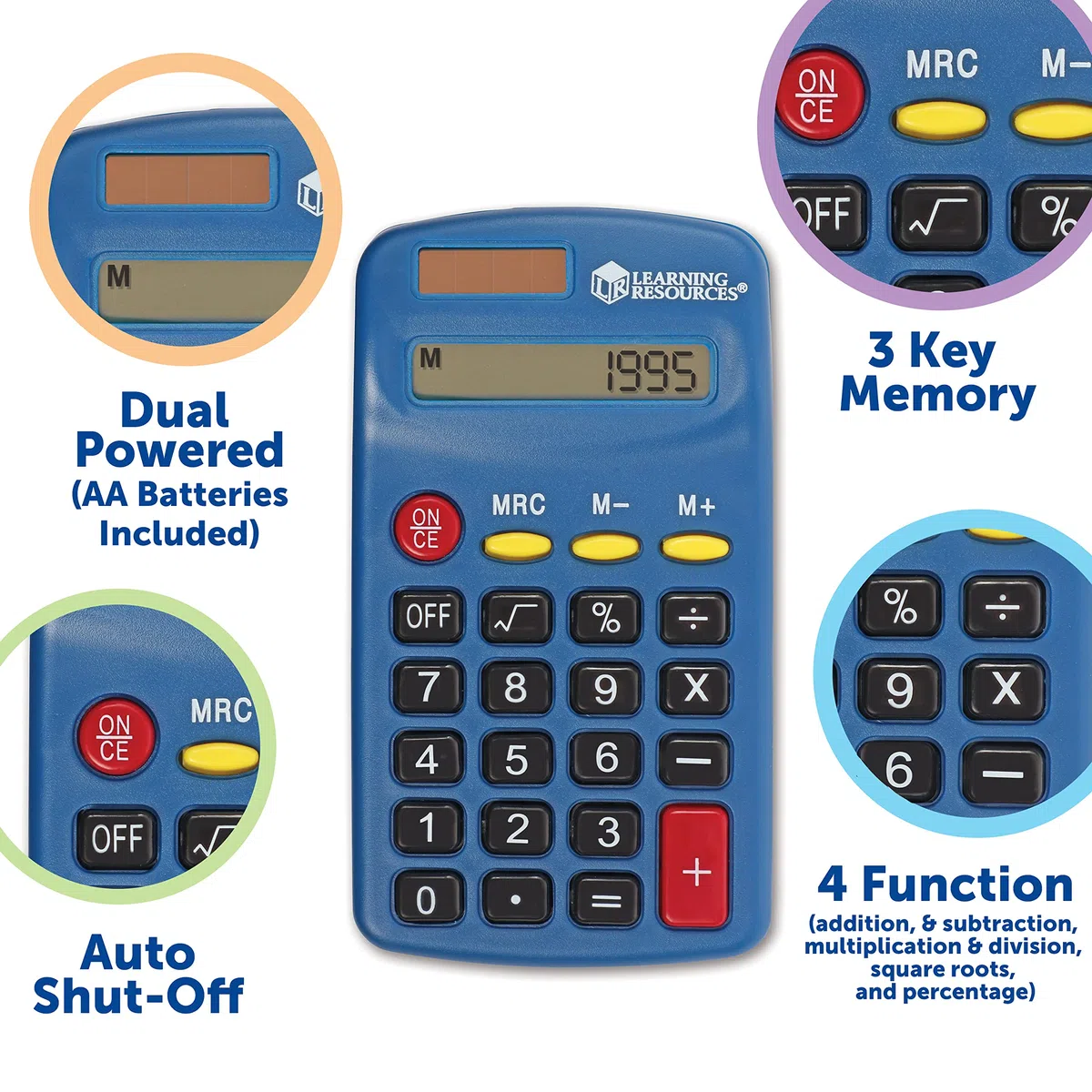 Calculadora básica de Learning Resources (Set de 10)