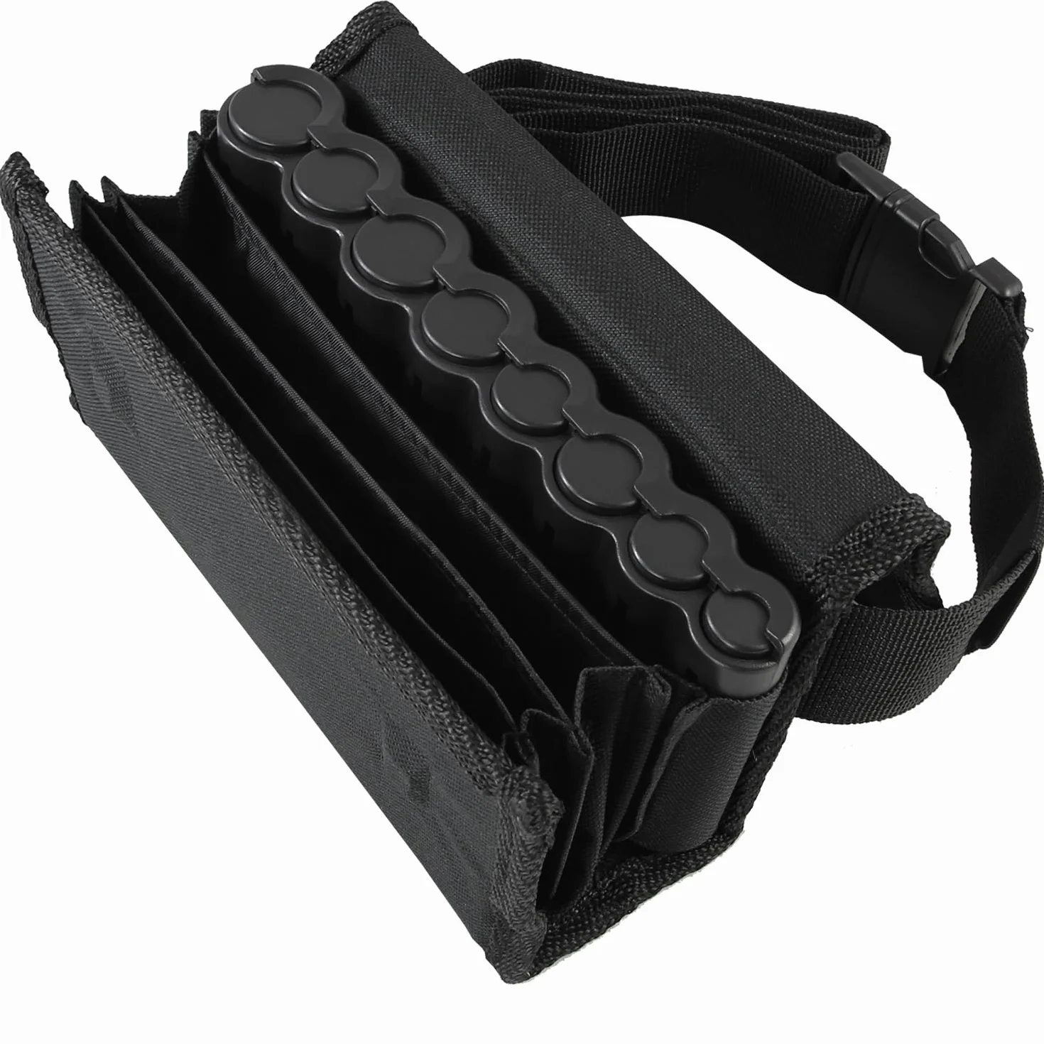 HMF Cartera de Camarero Profesional con Cambiador de Euros 20,5 x 6,5 x 10 cm Negro