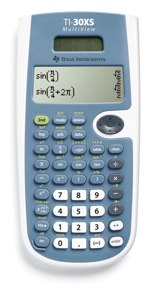 Texas Instruments TI-30 X SMV, Calcula dora escolar solar, visión múltiple