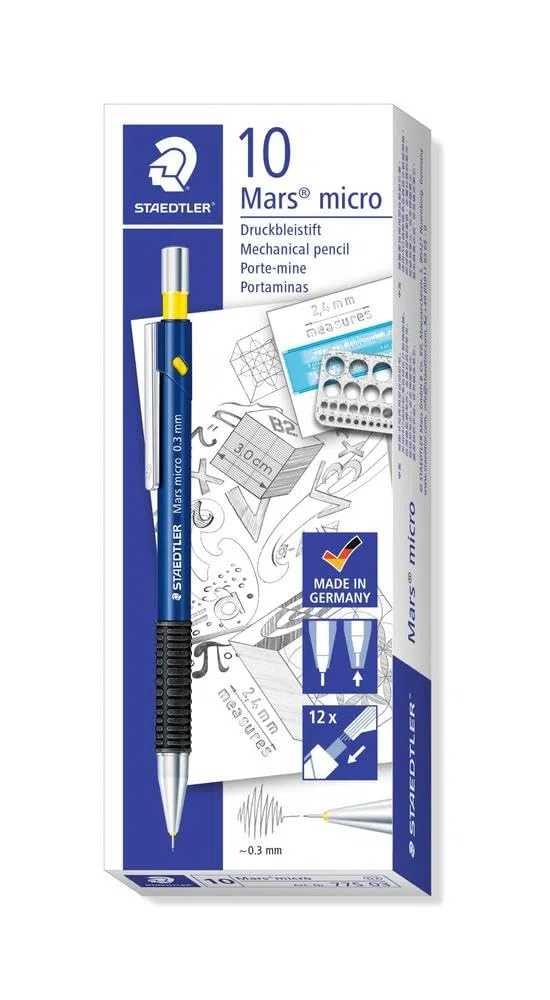 STAEDTLER 775 03 - Pack de 10 portaminas, azul