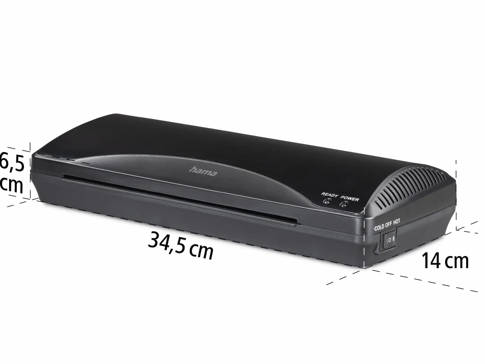 Hama Plastificadora Home & Office A4 Laminadora Caliente y Fría 2 Rodillos 250 mm/min Negro