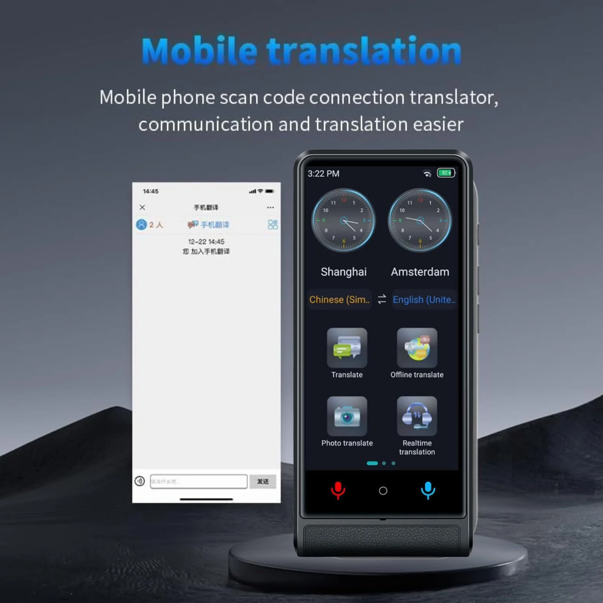 California, Traductor de Idiomas Instantáneo de Voz 2026, Traductor Simultáneo Sin WiFi, Pantalla Táctil 4 Pulgadas, Aleación de Aluminio, 142 Idiomas Online 22 Offline, Traductor Portátil