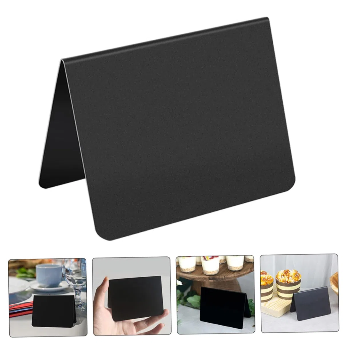 ARTIBETTER 5 Series De Pizarra Escribir Letrero De Pizarra Pizarras Pequeñas Tablero De Tiza Mensaje Pizarras Para Restaurante Signos De Menú De Polivinilo Negro 15 Piezas X 5