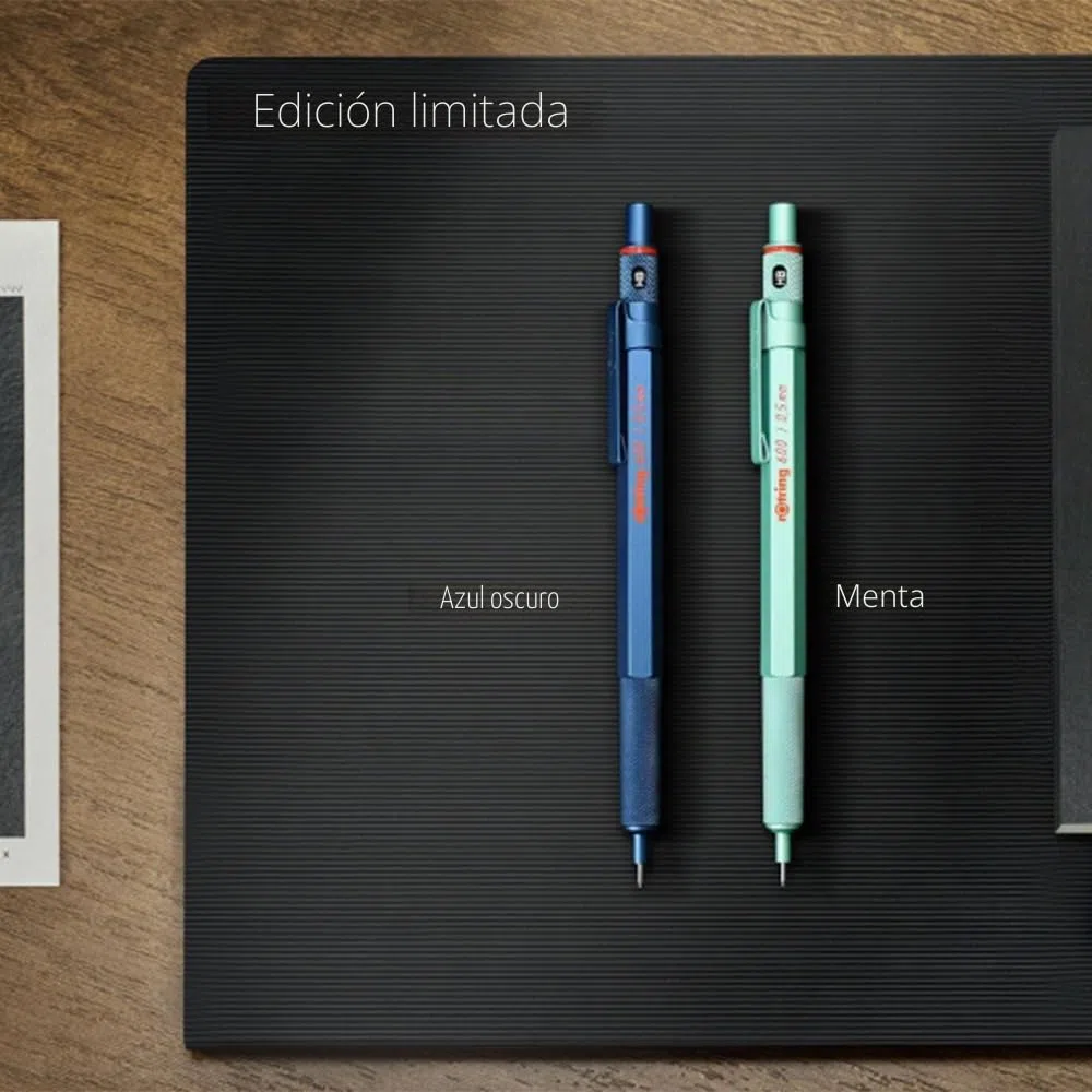 Rotring 600 - Portaminas 2159704, edición limitada, color menta, 0,5 mm, cuerpo de metal completo, portaminas