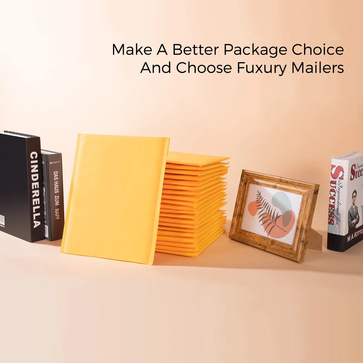 Fuxury Sobres de burbujas de papel kraft de Fu Global, 25 unidades, 25 unidades