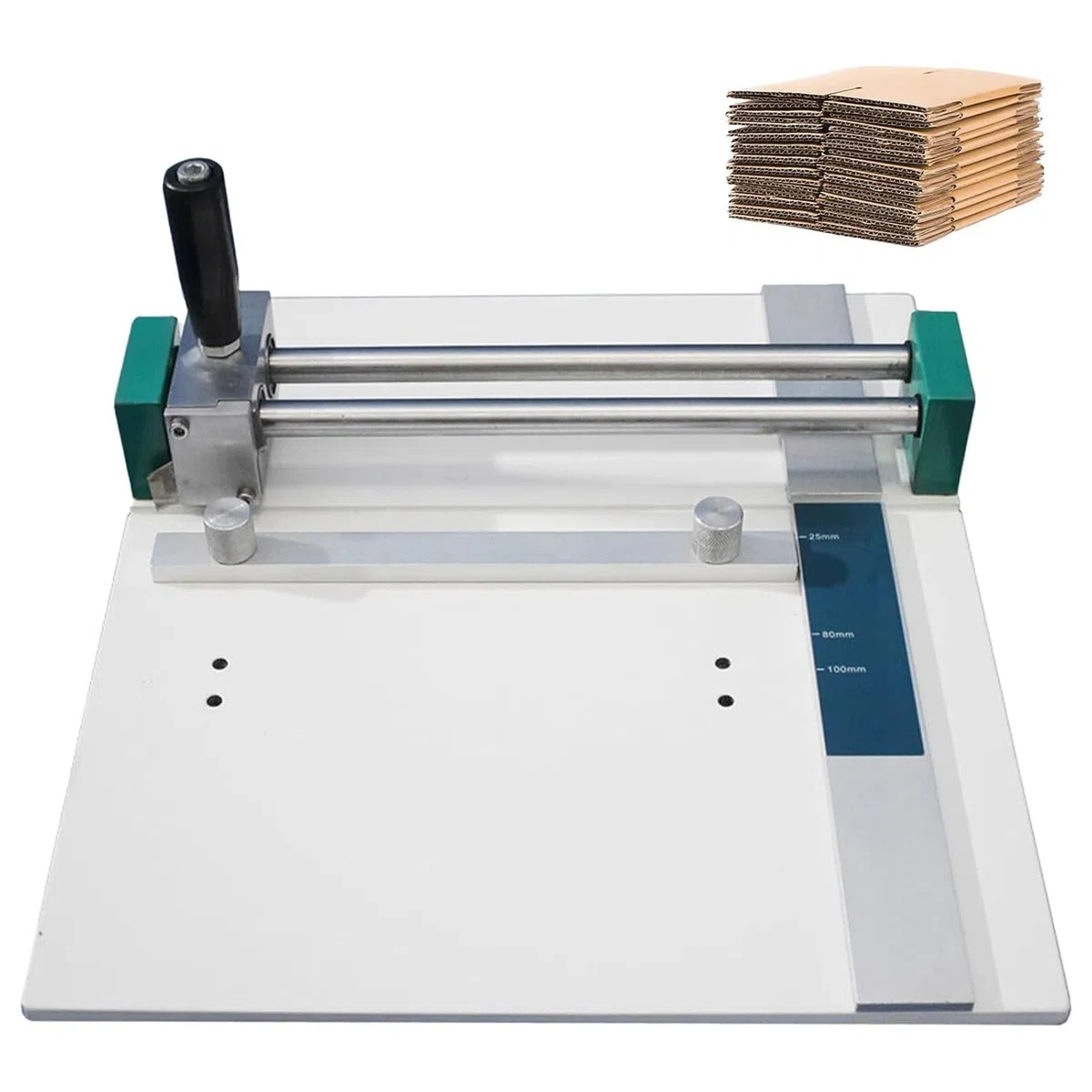 Cortador manual de muestreo para papel corrugado, muestreador de presión de borde, presión de borde ajustable, ideal para empresas de impresión
