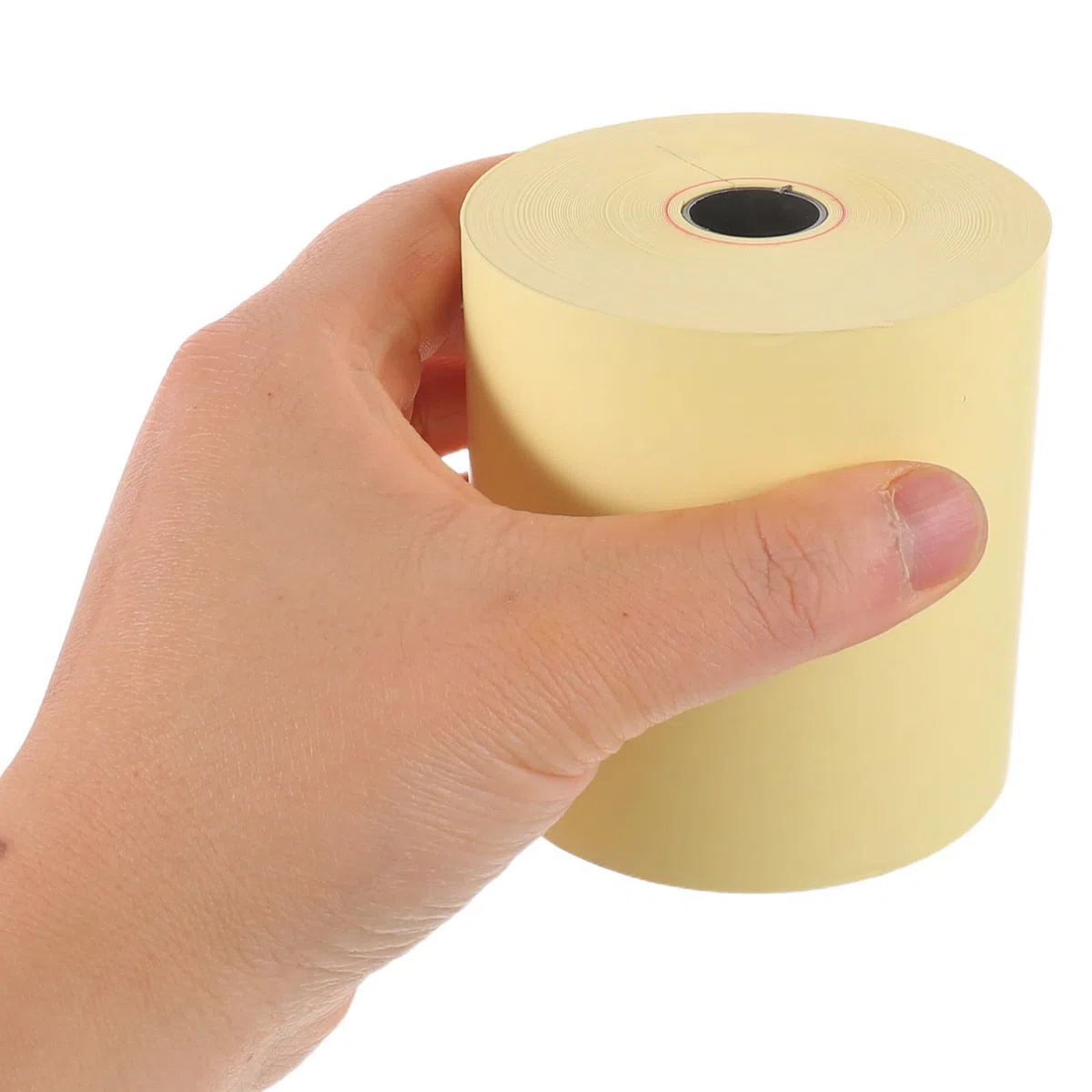STOBAZA 4 Rollos Rollo de Papel Térmico Amarillo para Caja Registradora Impresión Clara y Compatibilidad, Adecuado para Bancos y Tiendas Múltiples