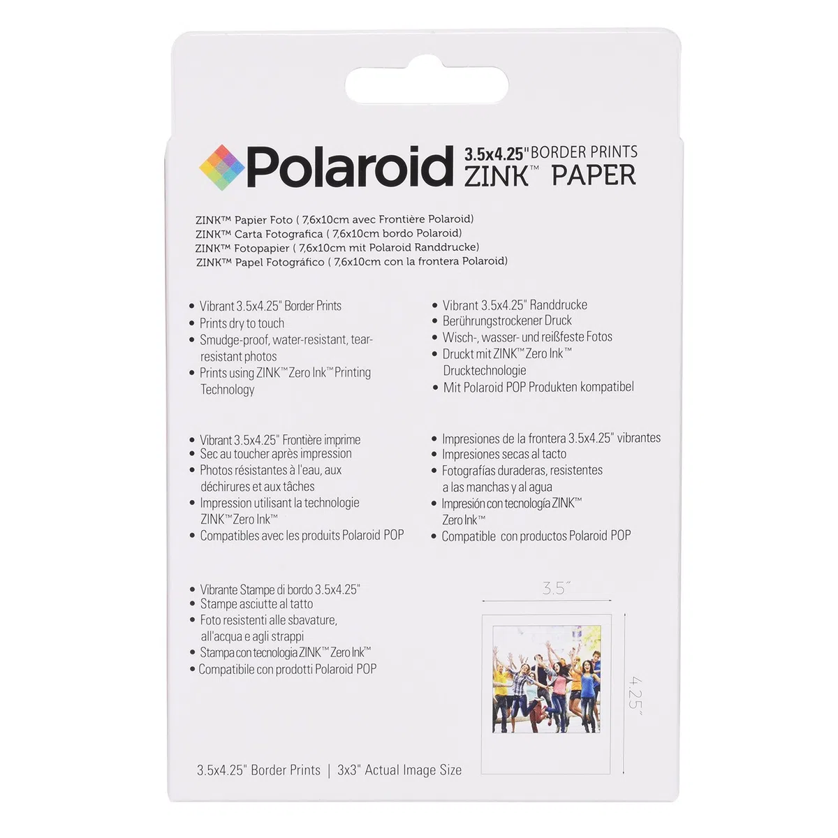Polaroid Zink - Papel fotográfico para Polaroid Pop 2.0, 20 hojas
