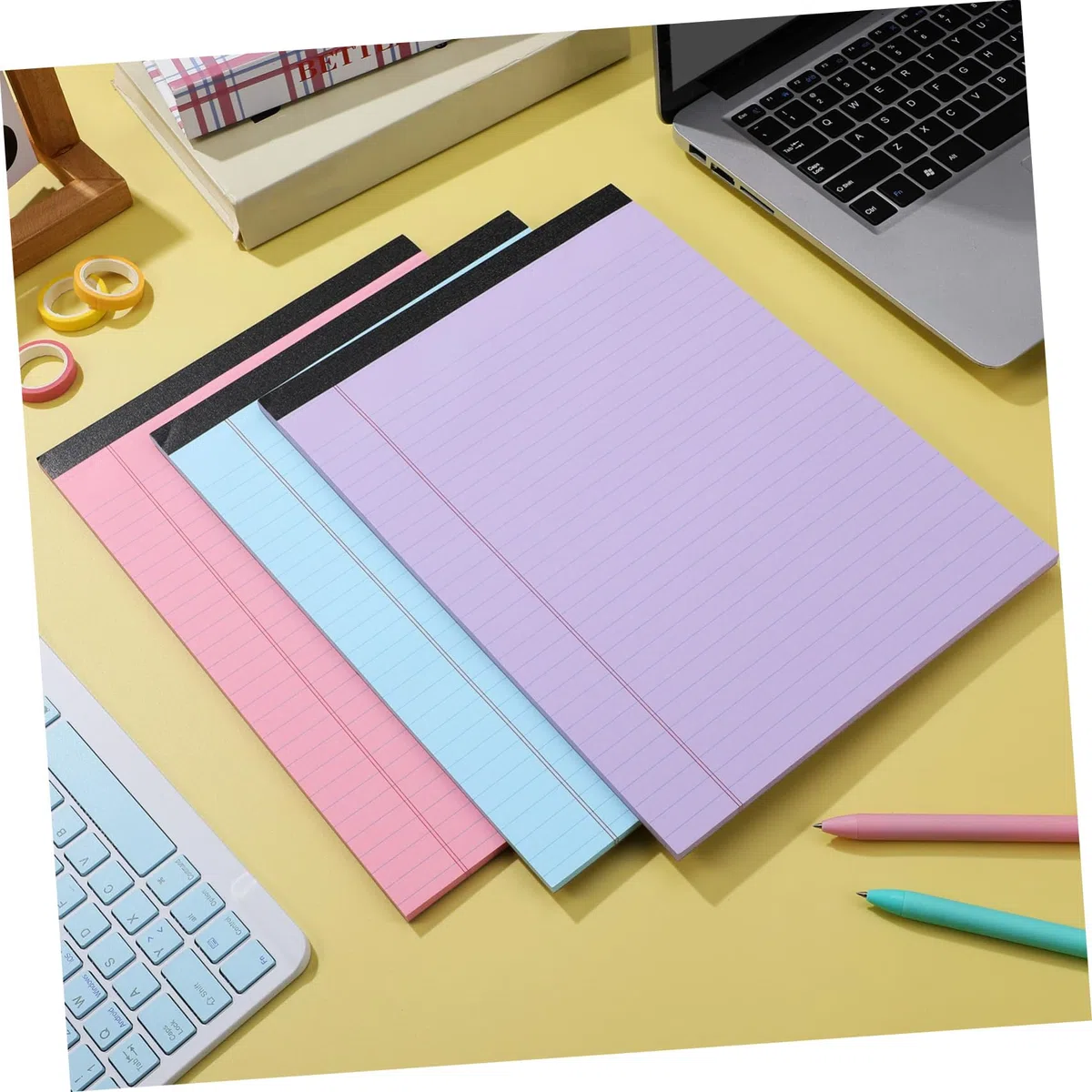 jojofuny 6 Pcs Notepads Pocket Notepads College Regled Paper Writing Pads Colored Note Padt Para Papelería De Oficina Y Suministros De Maestros