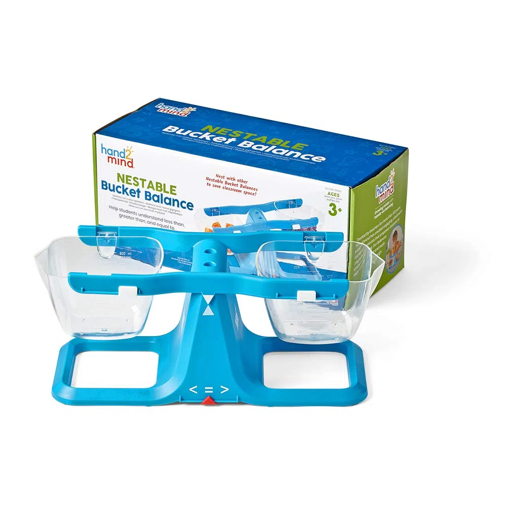 Learning Resources 93402 Nestable Bucket Balance, Multi