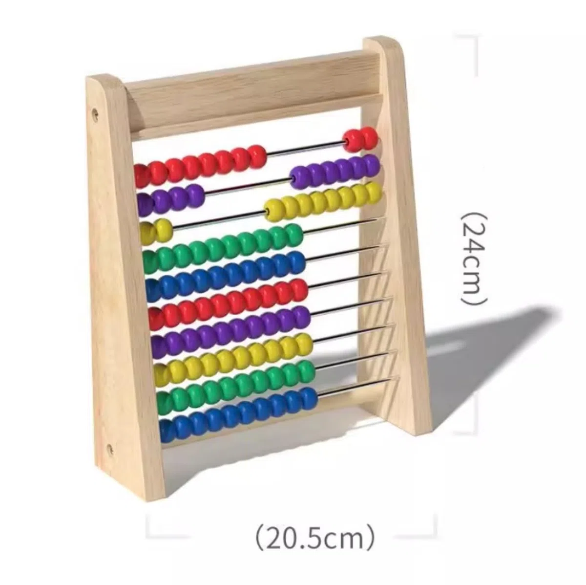 Ábaco Ábaco De Madera, Matemáticas, Educativo, Conteo, Tarjetas Numéricas, Aprendizaje Preescolar, Edad 3 Años En Adelante Oficina Material
