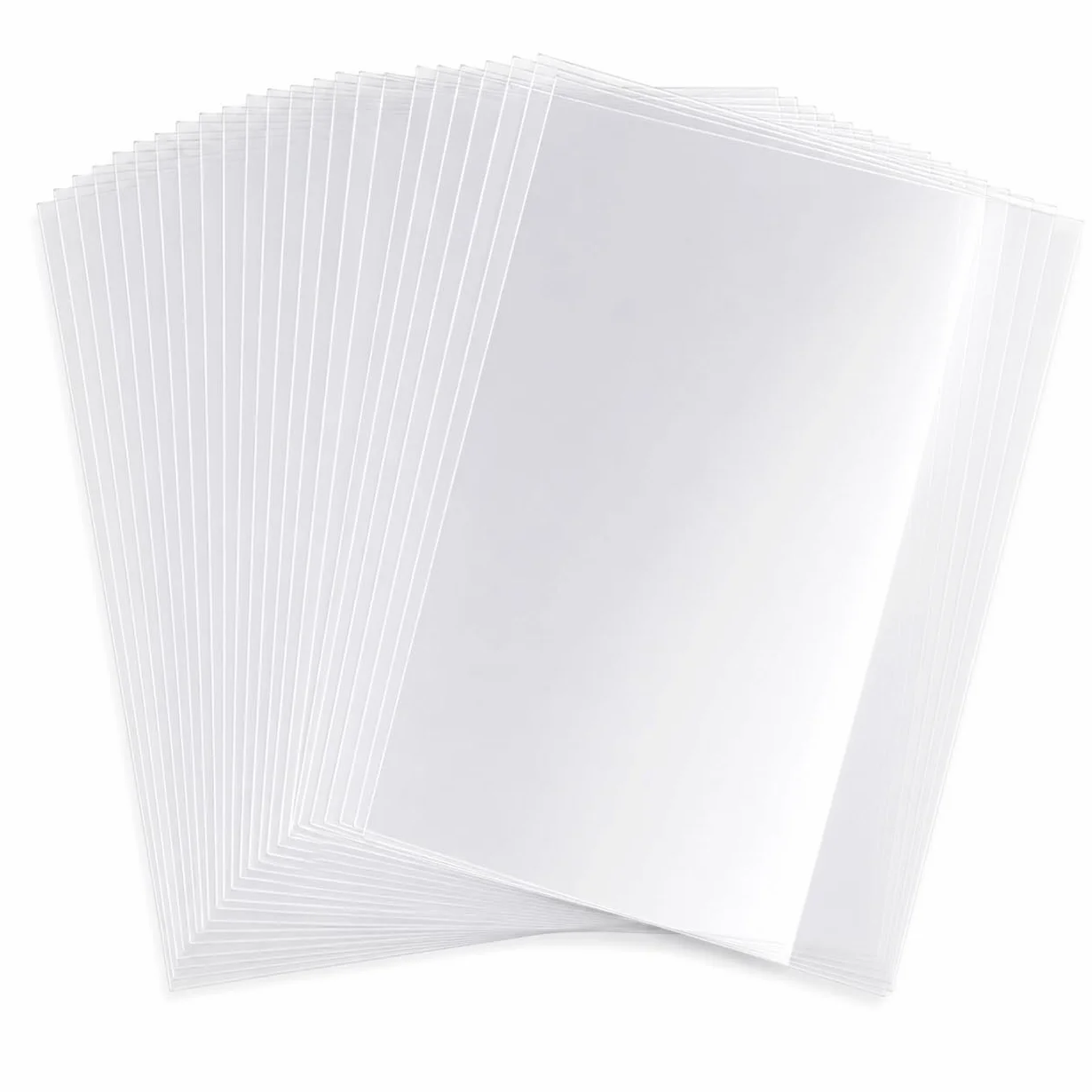 50 láminas de acetato transparente de inyección de tinta A3 de secado rápido, hojas de vinilo A3 para impresoras de inyección de tinta, proyector superior, impresión de pantalla, 420 x 297 x