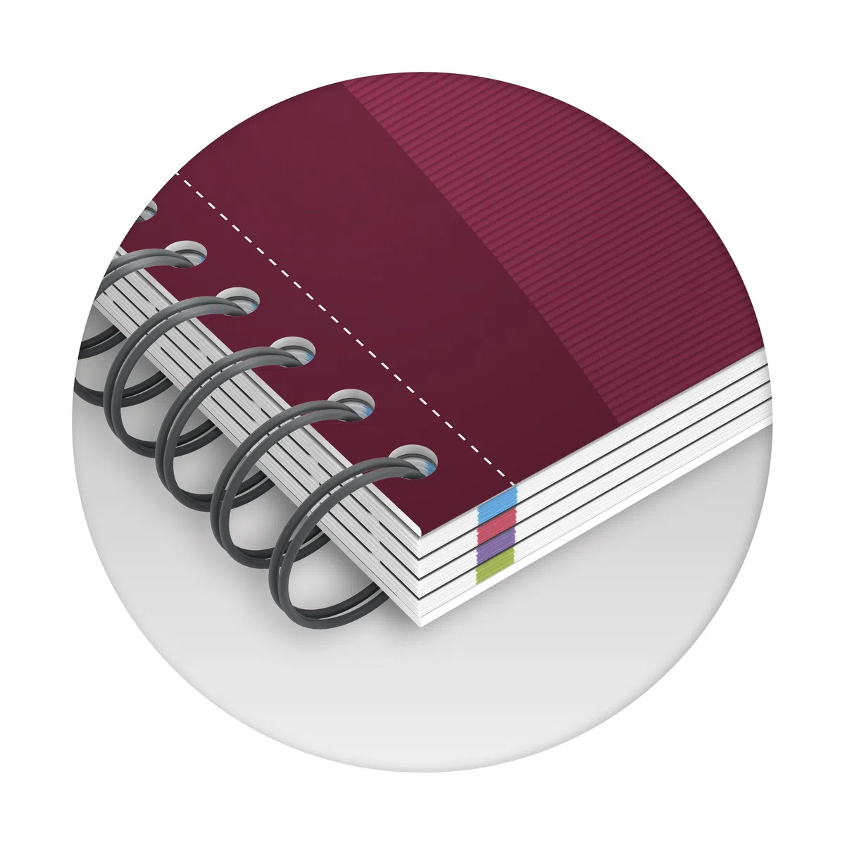 Oxford Essentials - Pack de 5 cuadernos en espiral doble, tapa extradura, A4+