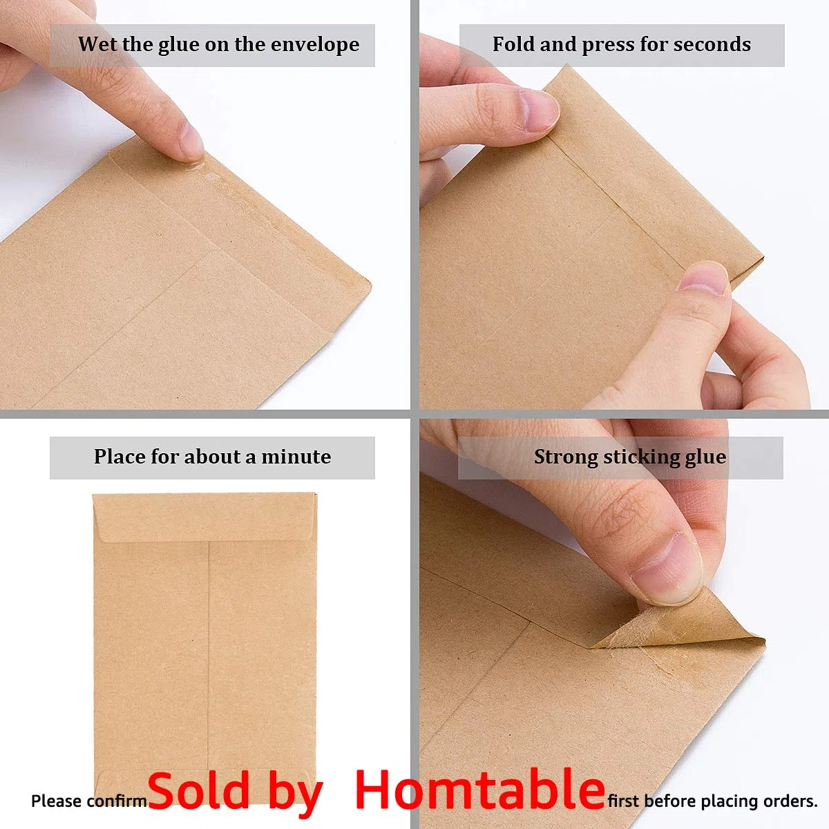 Paquete de 100 sobres de papel kraft para monedas pequeñas, sobres autoadhesivos de semillas de papel kraft, piezas pequeñas, sellos de almacenamiento, sobres para jardín, oficina o regalo de boda