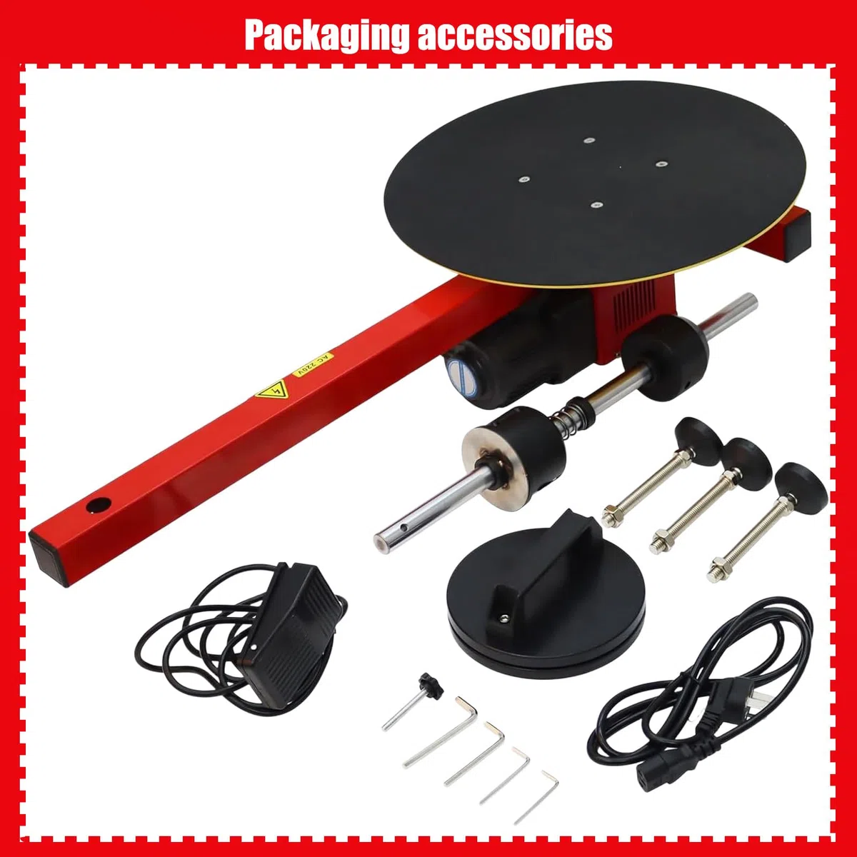 Empacadora con Dispensador de Film Estirable, Plato Giratorio 40 cm, Compatible con Film 70 cm No-Stretch-Film 220V