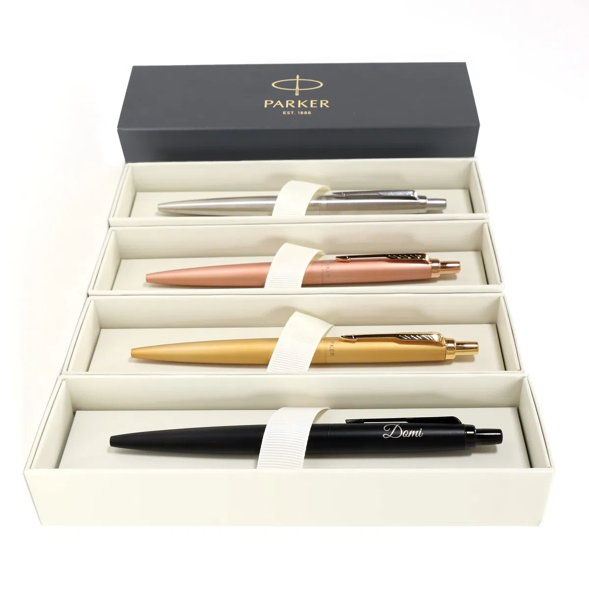 Bolígrafo Parker Jotter XL Monochrome personalizado + caja de regalo | Diseñe un regalo realmente único | Grabado con láser - plata