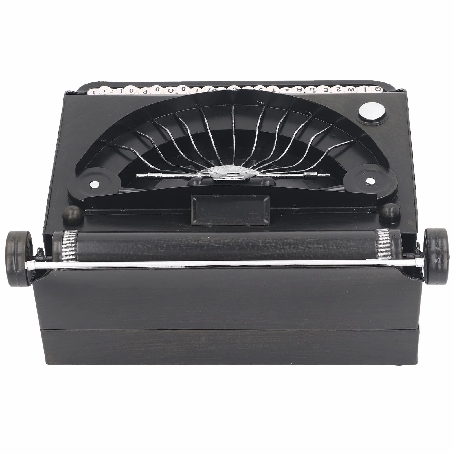 Máquinas de Escribir Portátiles Negras Adorno Decorativo, Ideal Hecho de Hierro, Buena Mano de Obra, Modelo de Máquina de Escribir Antiguo para en Casa