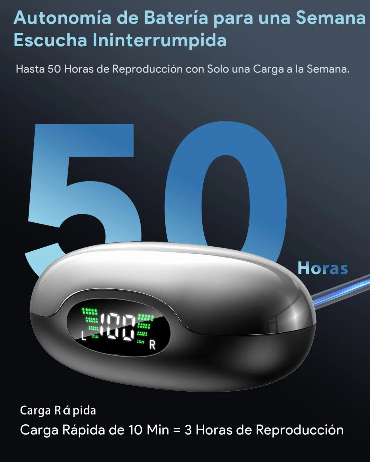 Boytond Auriculares Traductor En Tiempo Real - Traductor Instantaneo de Voz, Auriculares Inalambricos con IA, 164 Lenguas, Traducción Simultánea, Audio Hi-Fi y Pinganillo Multilingüe, Glaciar Negro