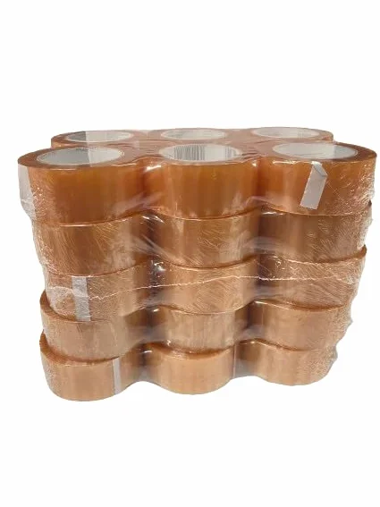 Caja de 36 rollos de precinto acrilico transparente 48mm x 120 metros