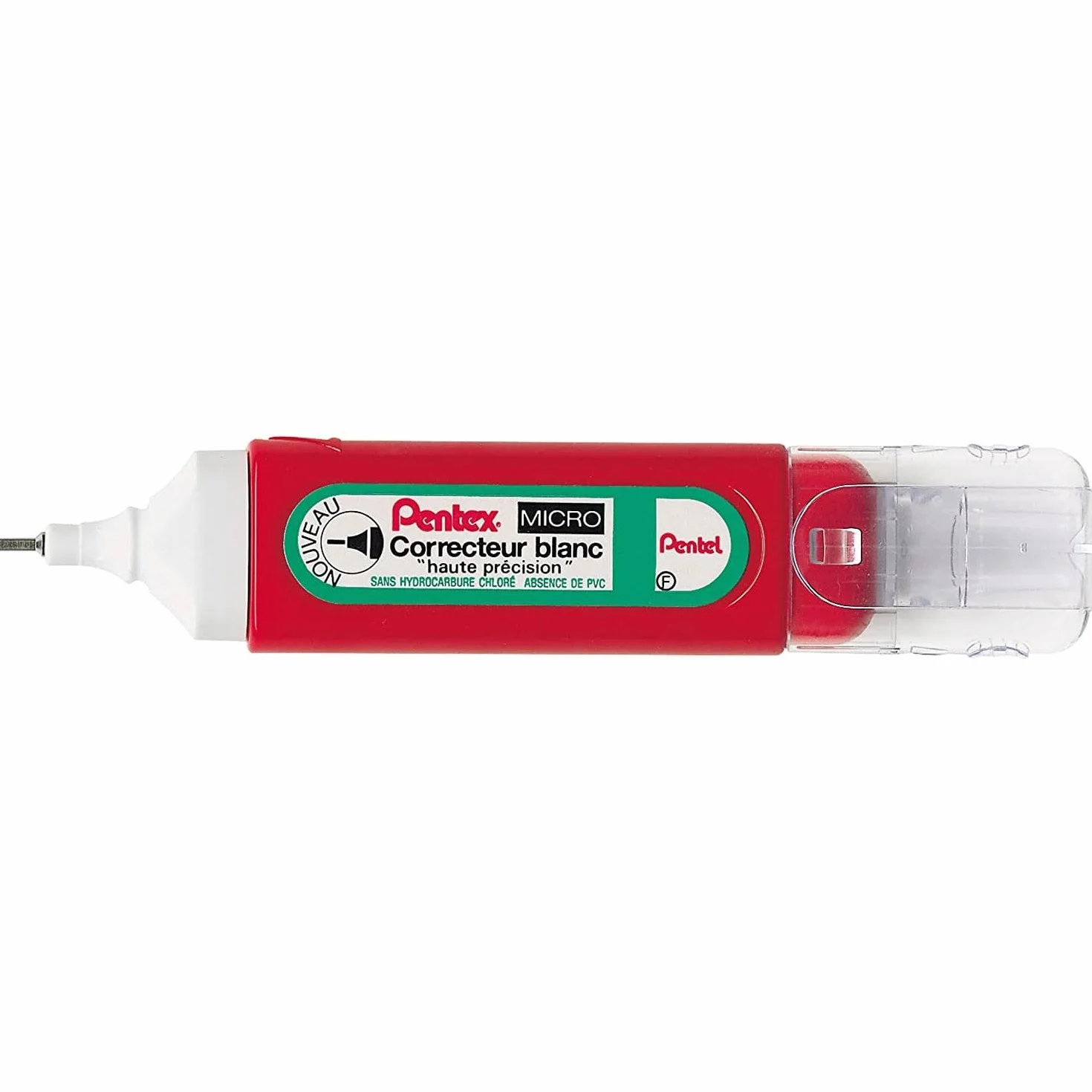 PENTEL Lote de 6 bolígrafos Corrector Pentex ZLC31-W, punta fina, 12 ml