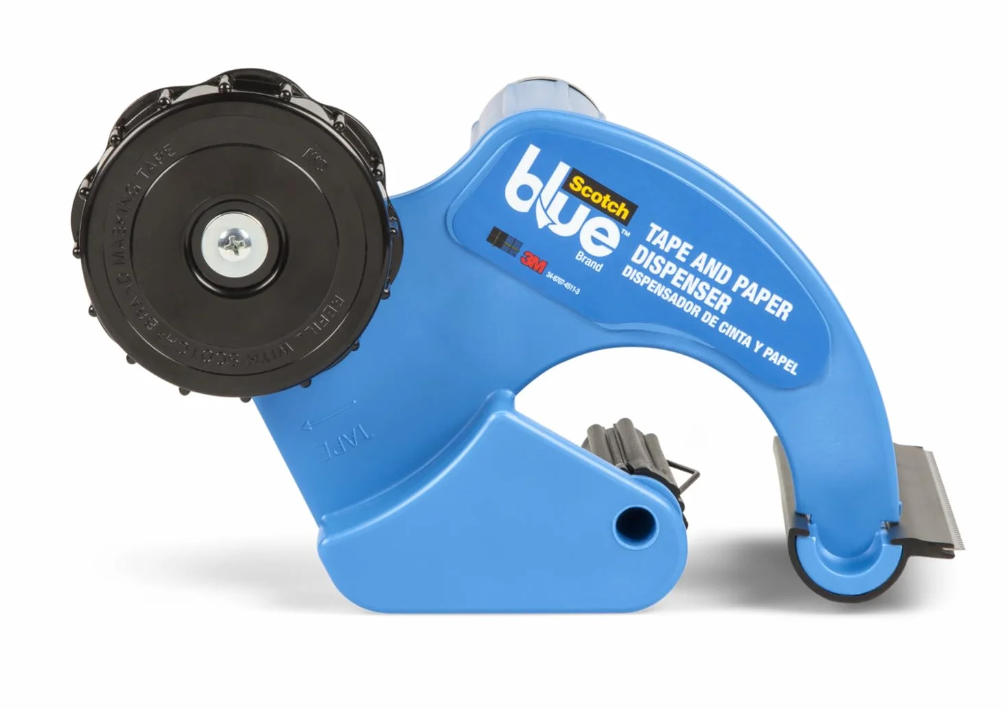 ScotchBlue M1000 Dispensador de Cinta y Papel de Enmascarar - Para usar en ventanas, puertas, bañeras y otras superficies - Protege las superficies de salpicaduras de pintura