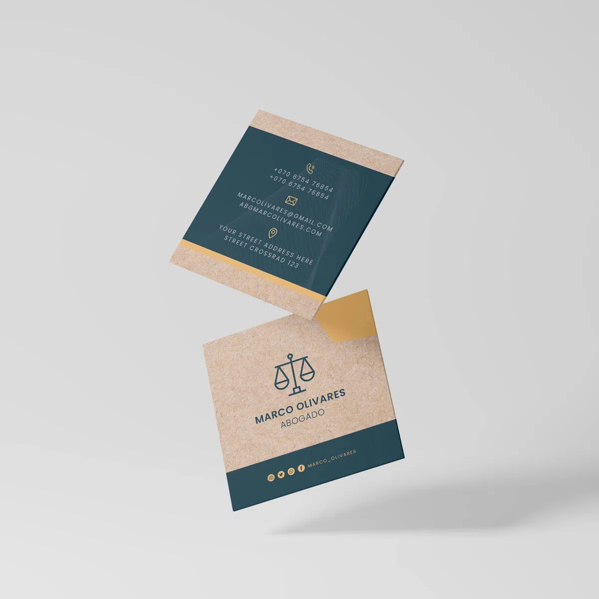 250 Tarjetas de Visita Kraft Recicladas Personalizadas Empresas Color Marron - Tarjeta Mensaje en Cartulina 350gr - Personalizable en papel