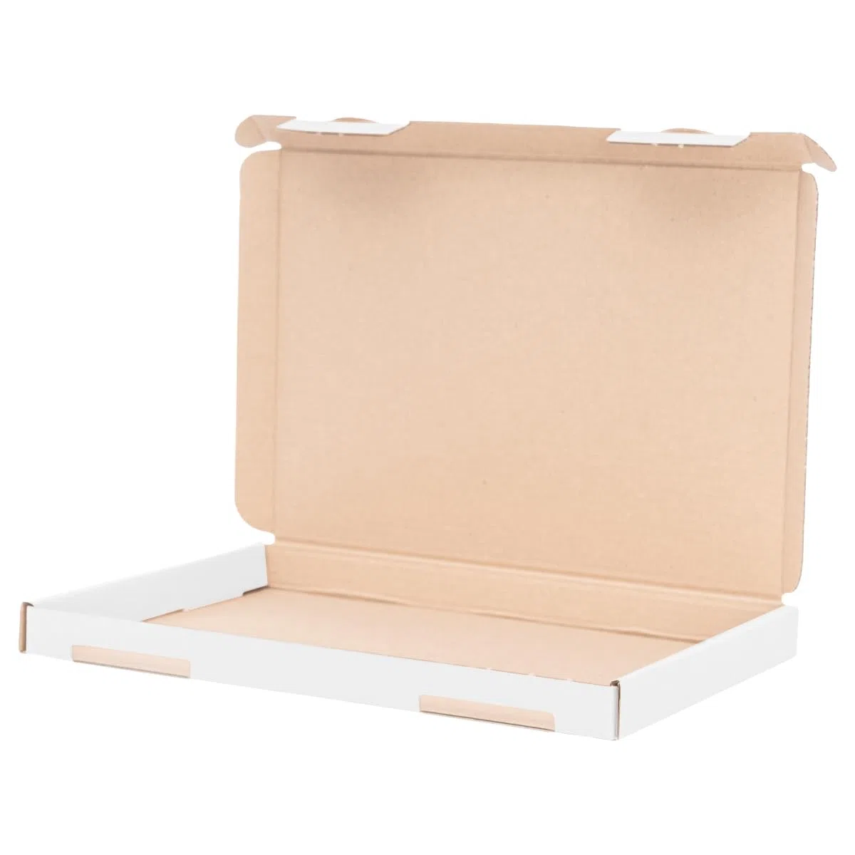 200 buzones grandes 230x160x20mm Blanco Envío Postal Caja plegable GB-1 | Caja plegable | Embalaje plegable | Buzones grandes