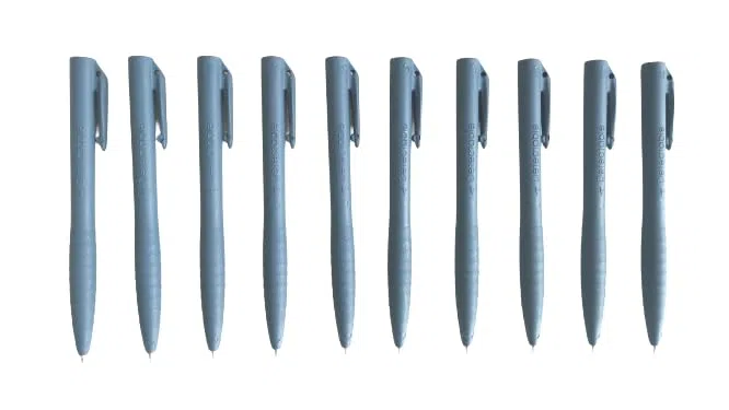 Bolígrafo con clip detectable, mina rígida, metal y X-ray detectable (azul), paquete múltiple (50/25 unidades) (25)