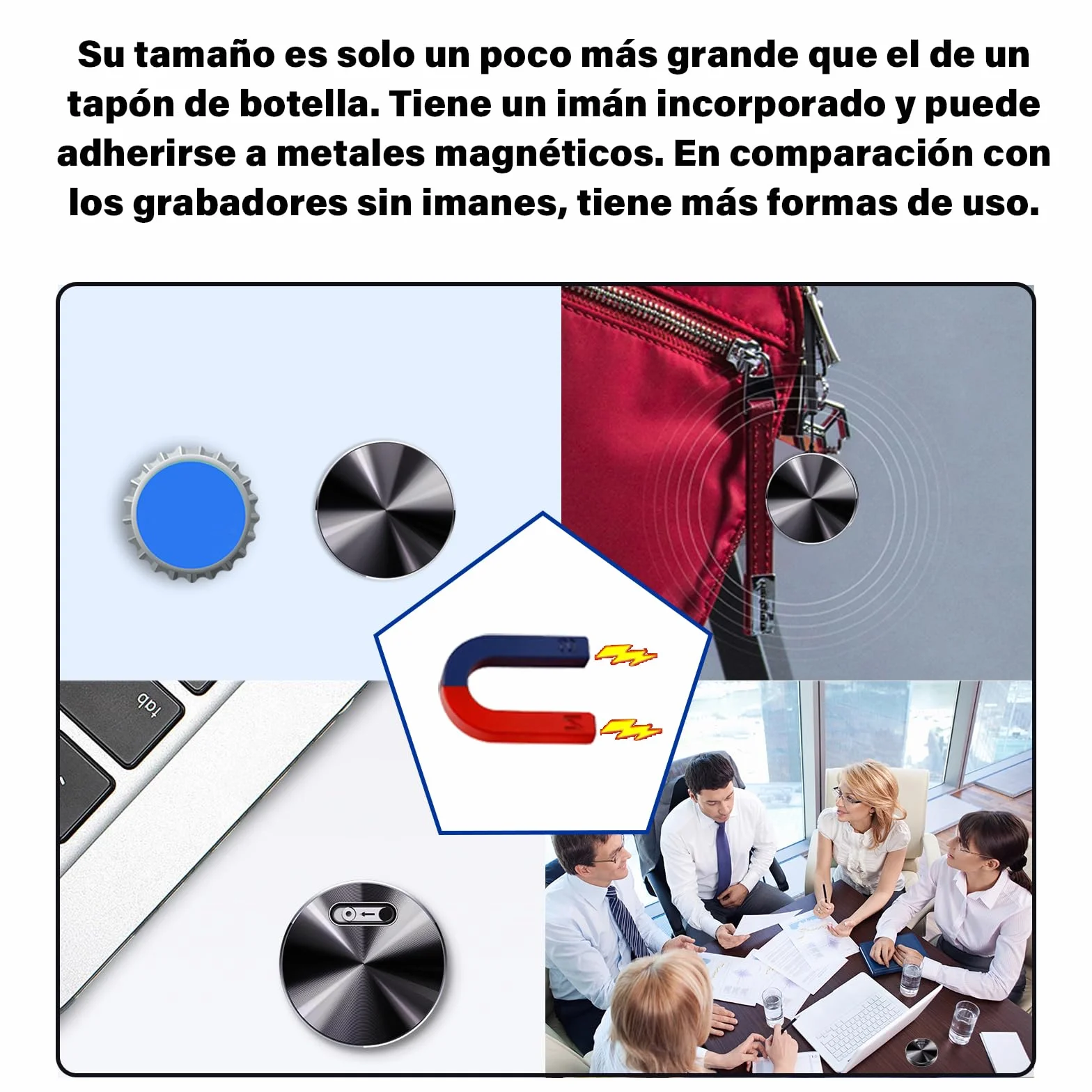 Grabadora magnética activada por Voz, Dispositivos de micrograbación, grabadora de Sonido pequeña Digital