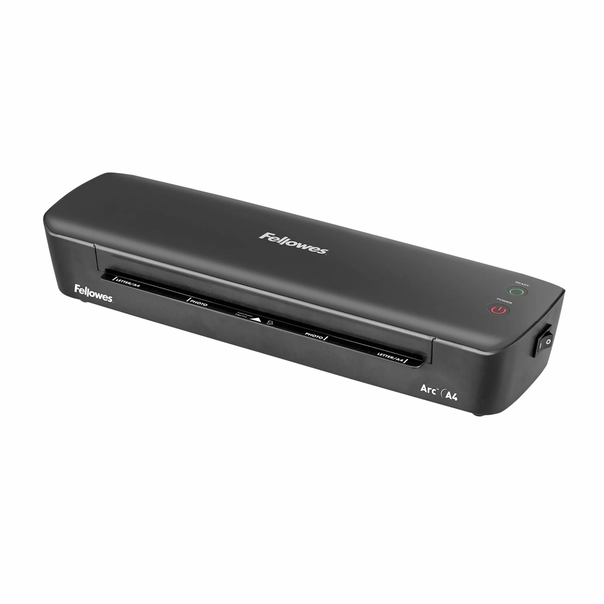 Laminadora Fellowes Arc A4, para plastificar en caliente bolsas de hasta 80 micras, palanca antiatascos, pasatiempos creativos, 30 cm/min, 4570001