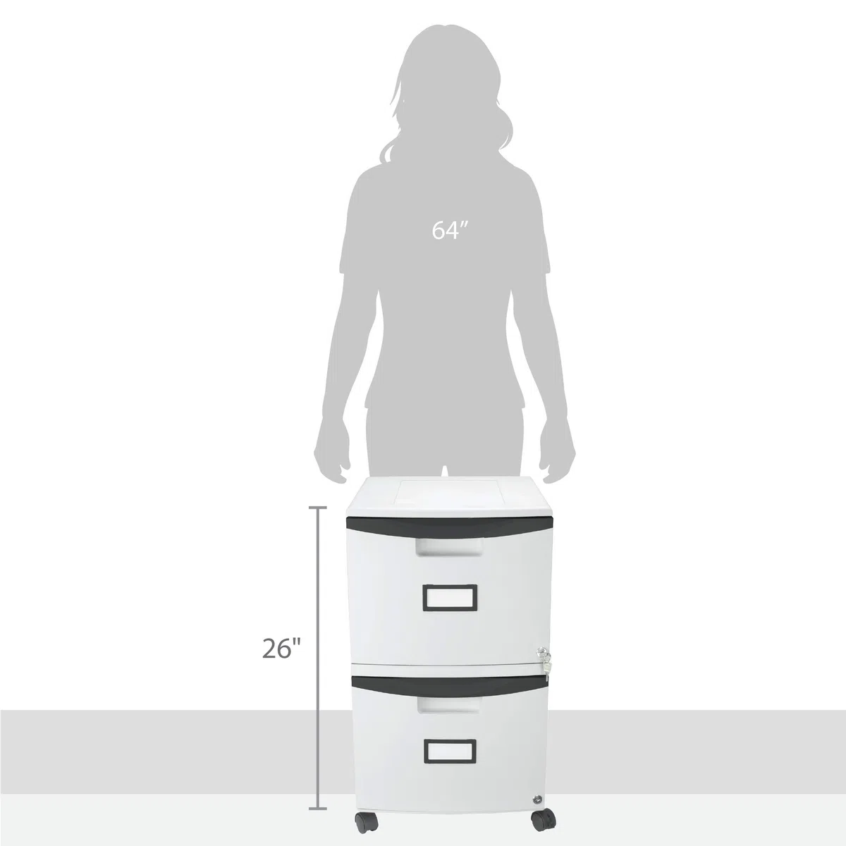 Storex 61311C01C - Archivador, paquete de 1, gris/negro