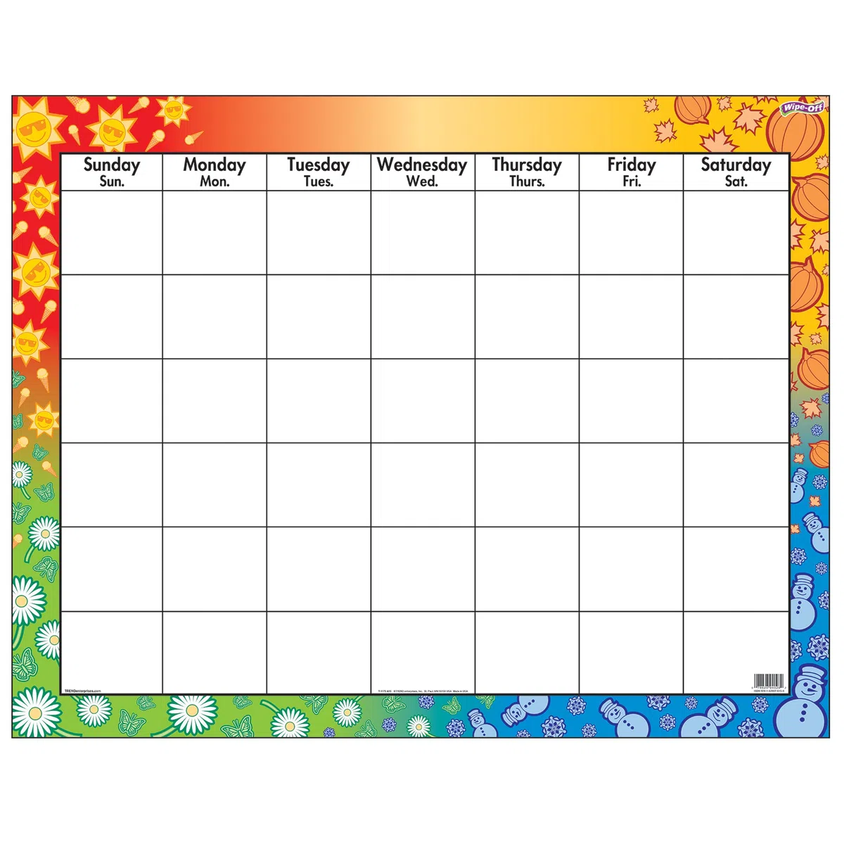 Trend TEPT1170 - Calendario en blanco (borrado en blanco)