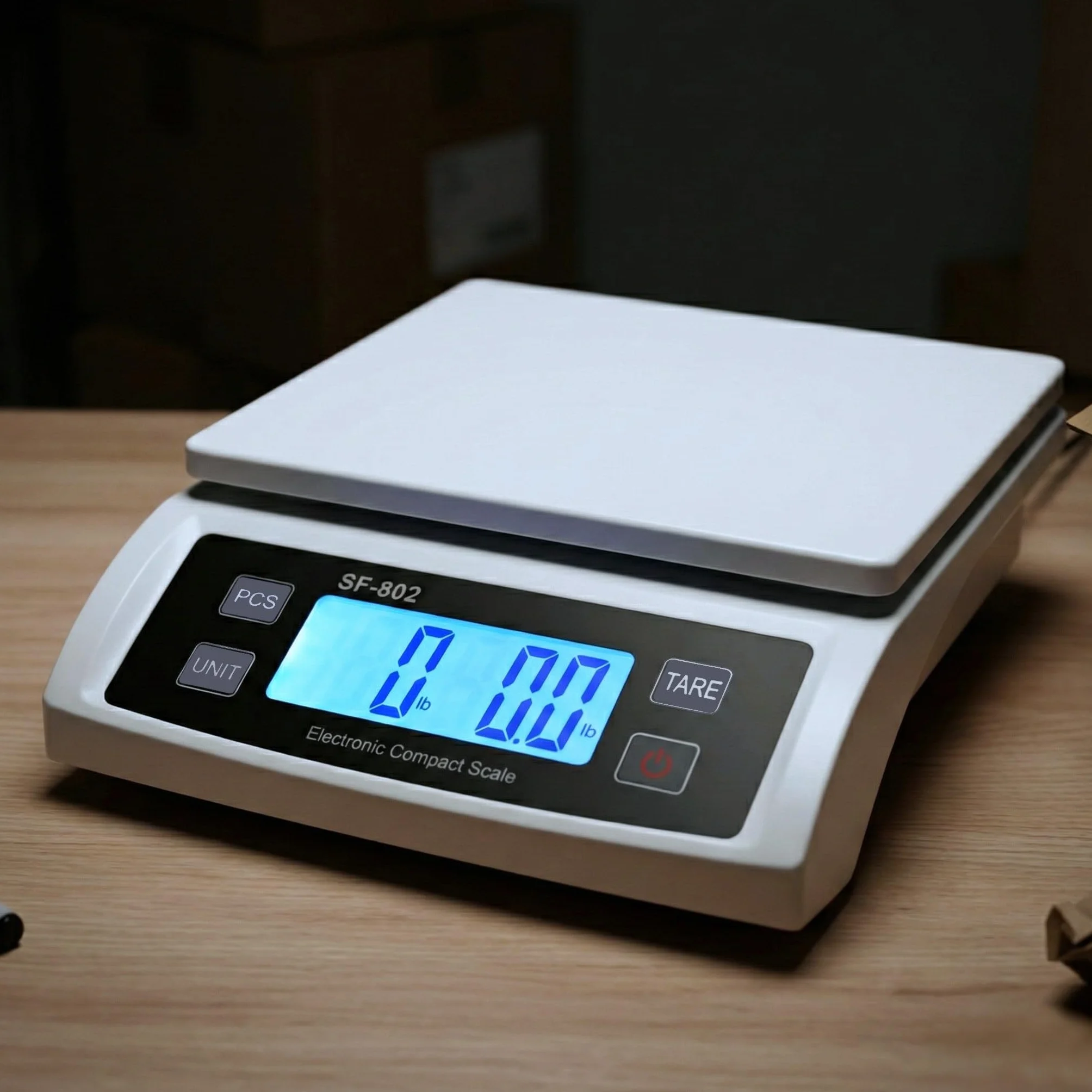 Báscula Digital para Envíos 30kg, Balanza de Paquetería con USB y Red