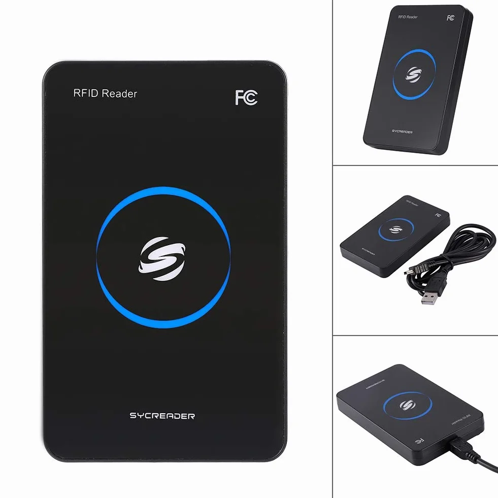 Lector RFID ISO 14443A S50 S70 sin Contacto USB 80 mm Compatible Windows Linux Android