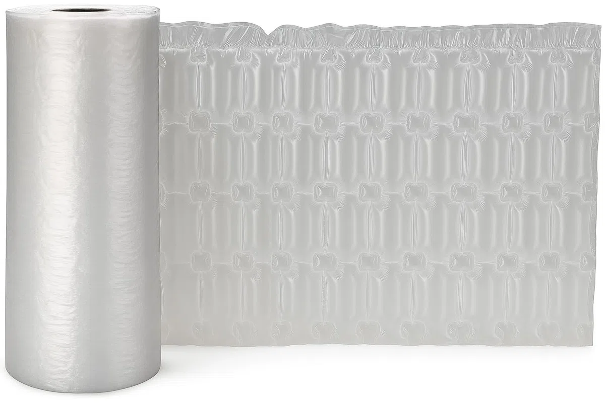 Rollo de película de burbujas de salchicha de aire 980 pies x 16 pulgadas x 12 pulgadas | Material de protección de envoltura de acolchado de embalaje