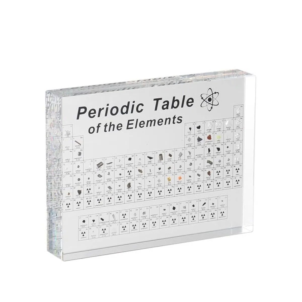 Tabla Periodica Acrilico, Tabla Periódica, Tabla Periodica de los Elementos, Tabla Periodica con Elementos Reales, 83 Elementos, Regalos de Química para Niños y Adultos (16 x 12 x 2,8 cm)