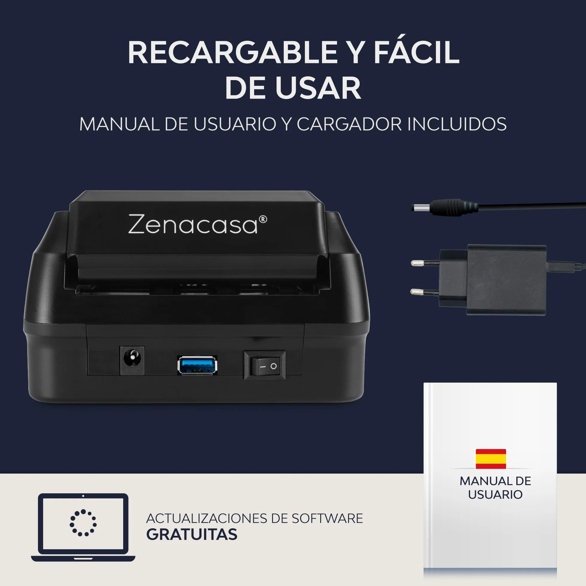 Detector de billetes falsos y contador de billetes 2 en 1 con pantalla táctil - Inserción uno a uno - Detector Billetes Falsos Euros, USD, GBP - Lector de mano compacto y liviano
