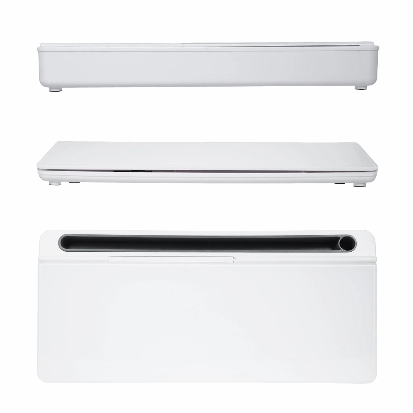 Pizarra blanca de cristal de escritorio pequeña de borrado en seco, soporte para teléfono, fácil de limpiar, organizadores de escritorio de oficina con 4 rejillas interiores para suministros escolares