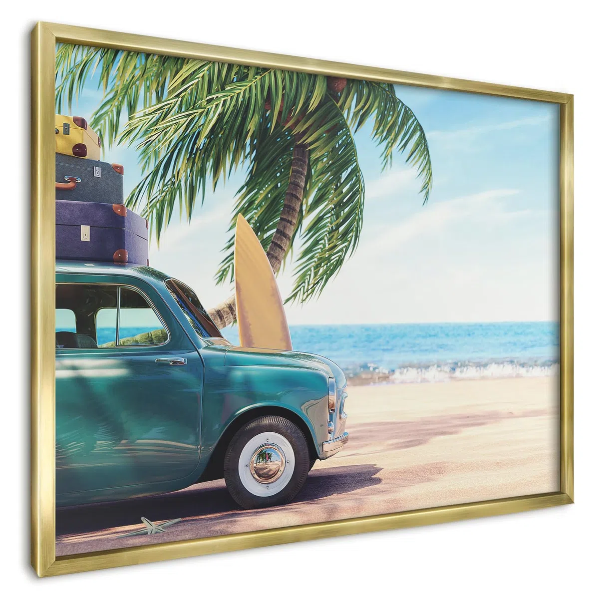 Panel Magnético Informativo 70x50 cm | con Marco Dorado | Paz Festiva | Montaje Fácil | Pizarra de Pared | Para Restaurante y Bar | Expositor para Menú, Ofertas del Día