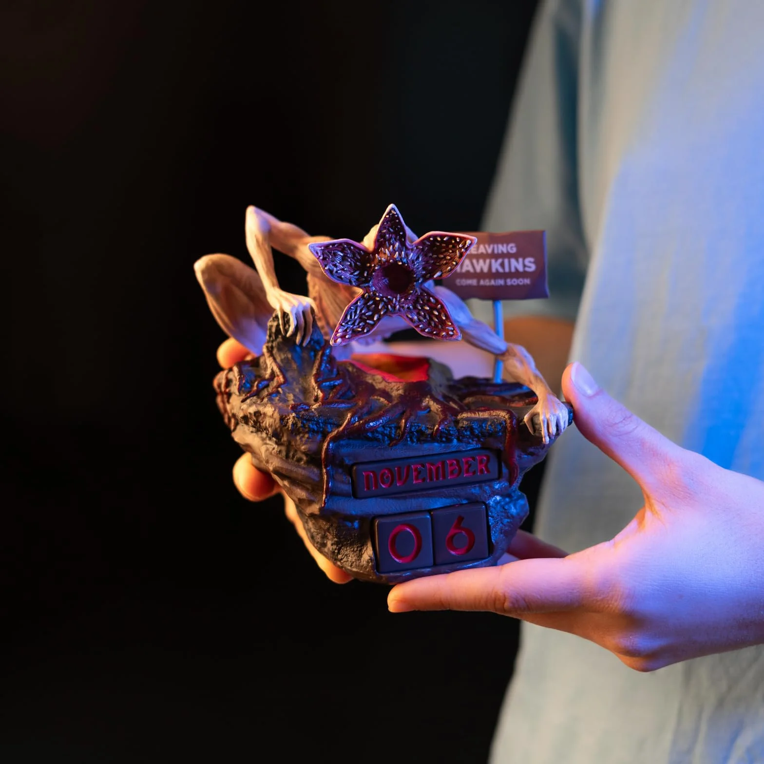 Calendario Stranger Things Officcial Merch | Calendario Adviento Stranger Things | Figura Demogorgon | ST Merchandising Oficial