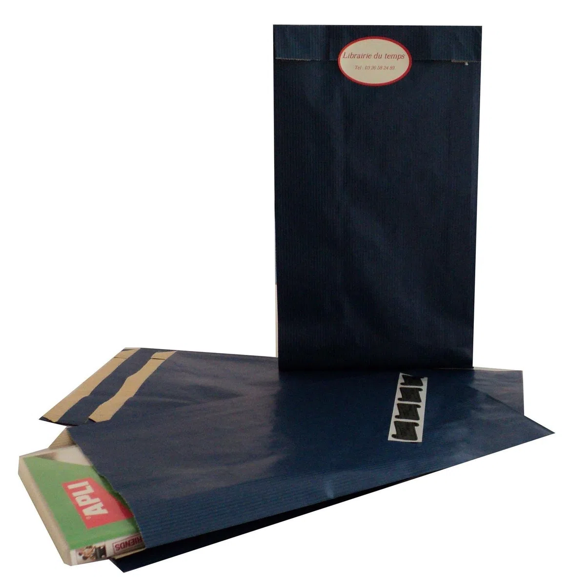 APLI 101654-Sobre Kraft 18 x 32 x 6 cm color azul 250 u.