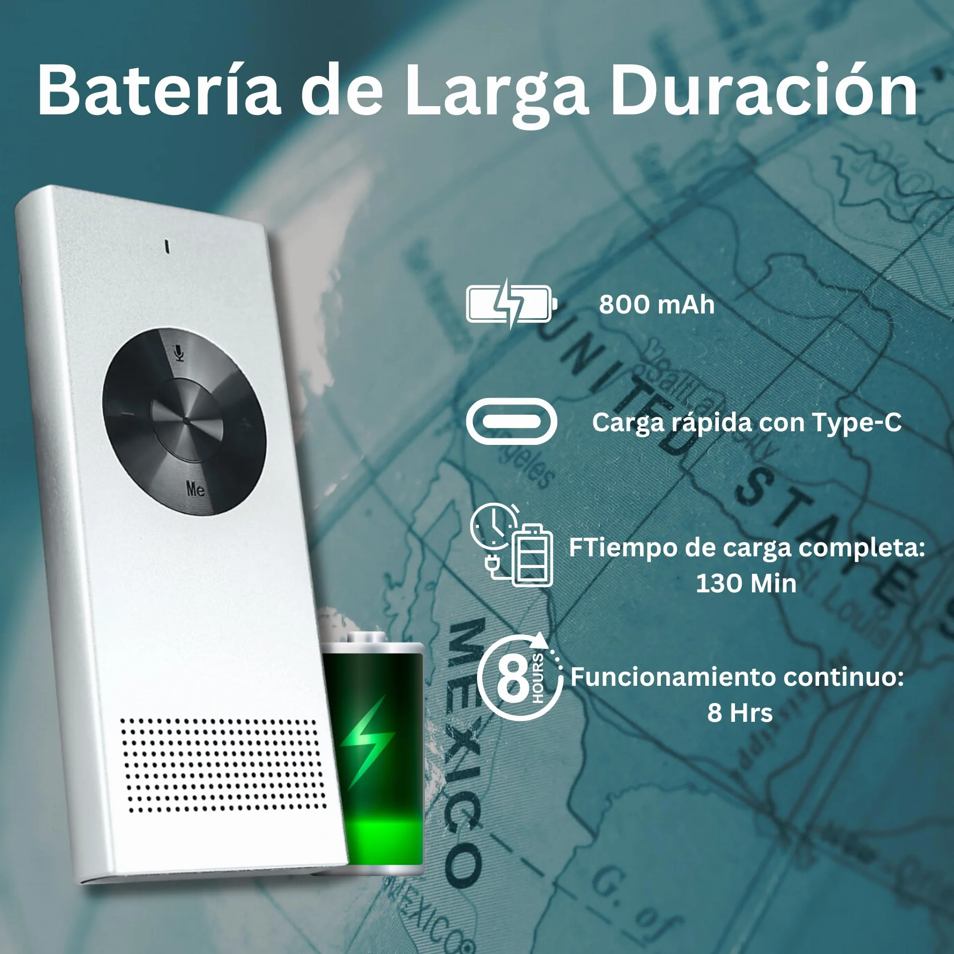 Enence Traductor Instantáneo Original, Muama Traductor Bidireccional de Inteligencia Artificial en Tiempo Real para 60+ Idiomas con Alta Precisión de Voz, Dispositivo Traductor Campeón de Pruebas