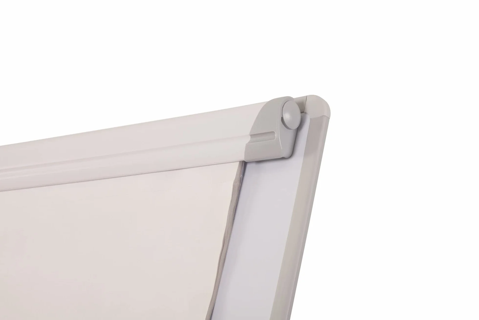 Bi-Office Pizarra Blanca con caballete de trípode basic, pizarra euro 70 x 100 cm, rotafolios con Marco Gris, con bandeja y clip ajustable para bloques