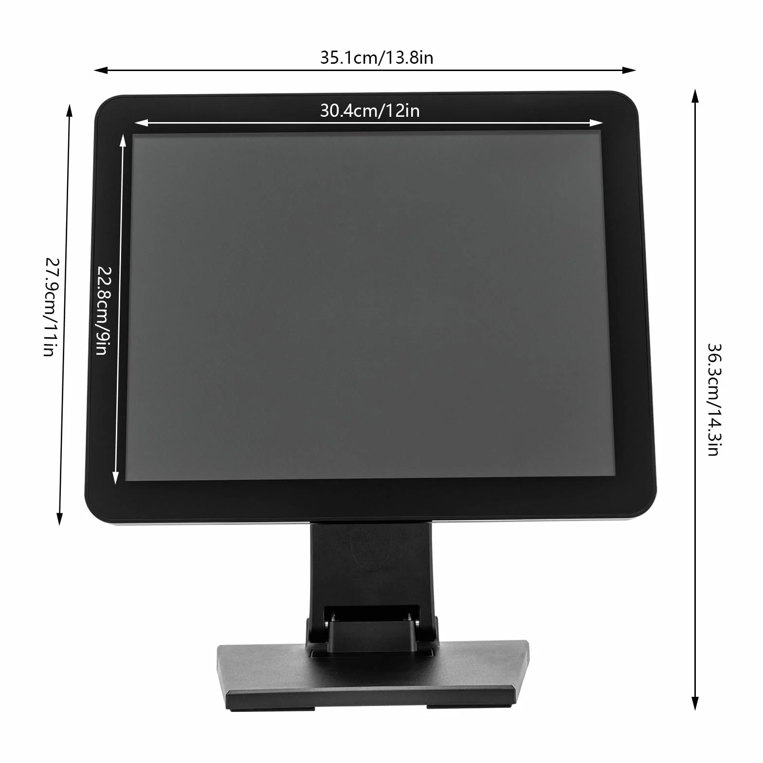 Caja registradora de 15 pulgadas, sistema de caja registradora, pantalla LCD táctil, modo táctil de diez puntos para venta al por menor, catering, hostelería