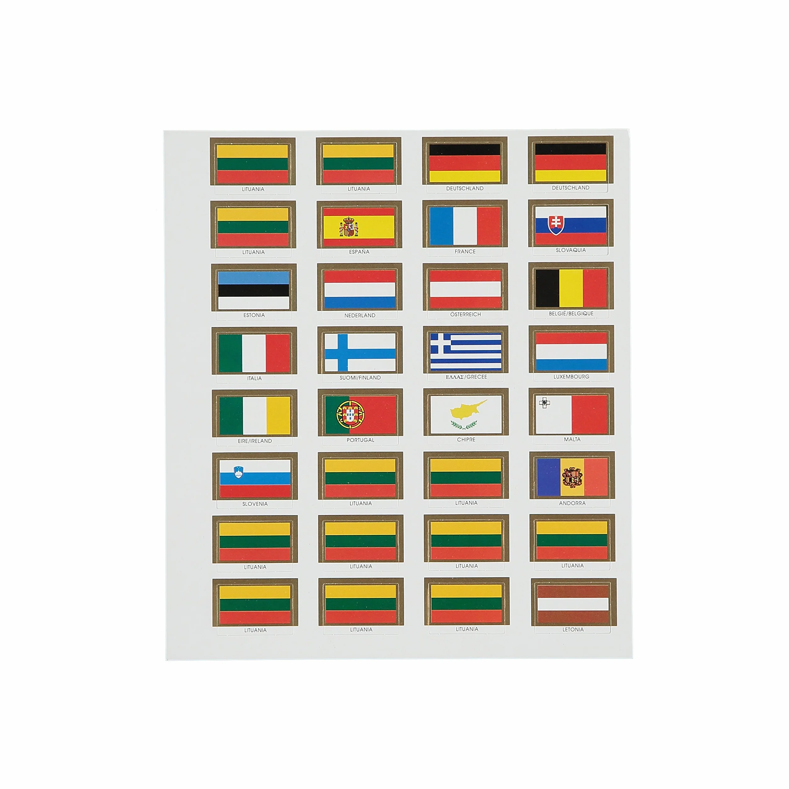 PARDO Pack de 12 fundas monedas euro, 10 alojamientos claraboya