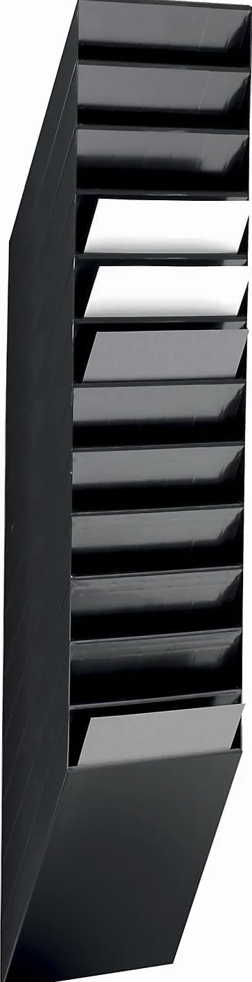 Flexiboxx 12 A4 Juego de dispensadores de folletos negro