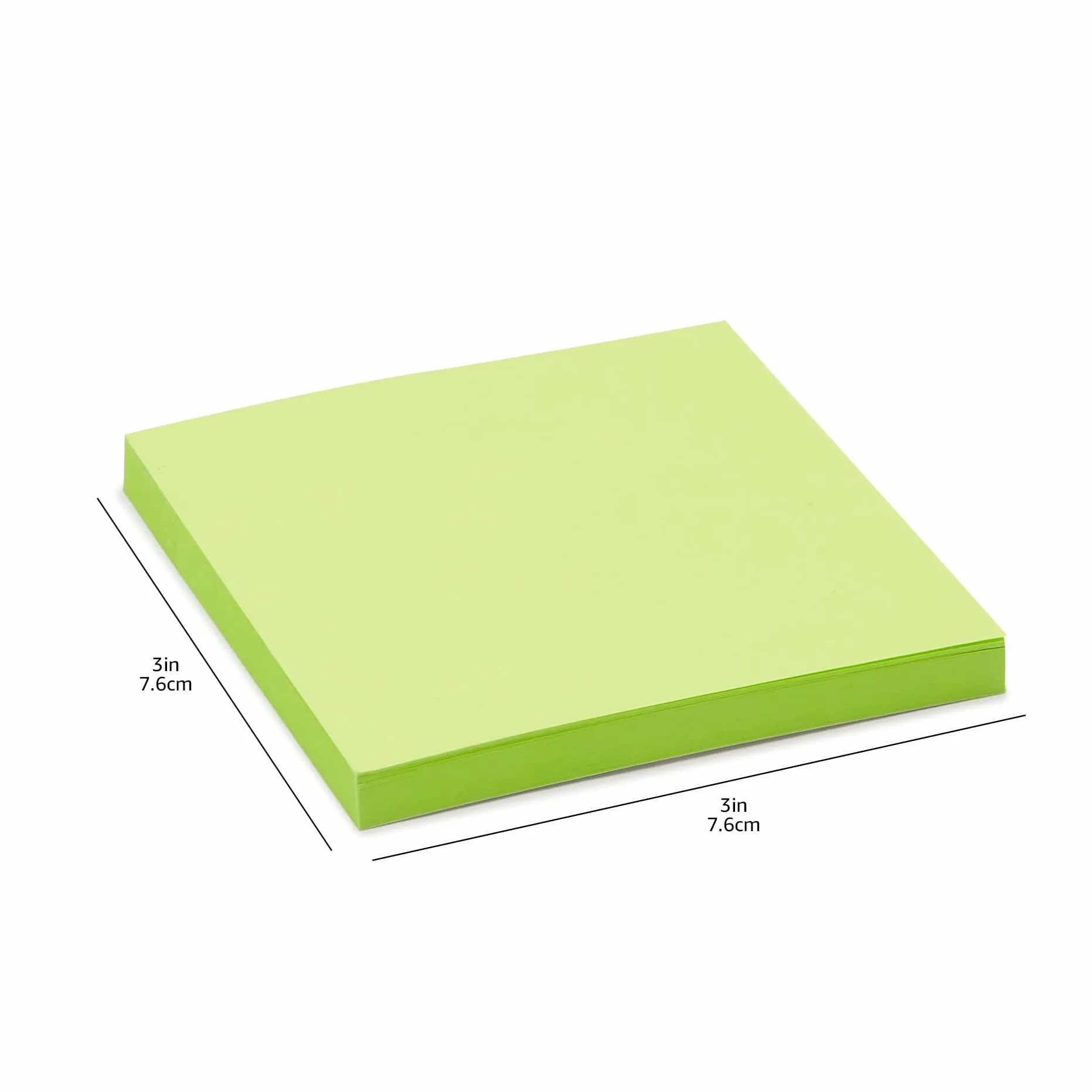 Amazon Basics Notas Adhesivas de Tamaño Estándar, 48 Blocs, Blocs de Notas Autoadhesivas, Colores Surtidos, 7,6cm x 7,6cm